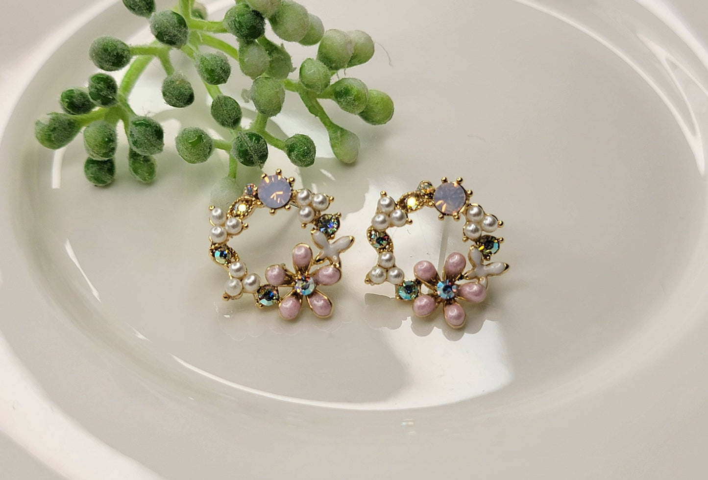 Floral Post Earrings