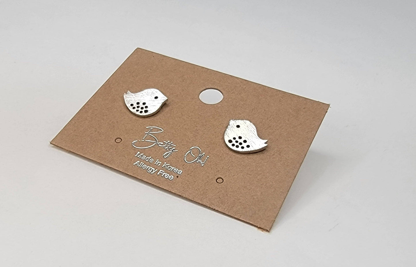 Mini Bird Post Earrings
