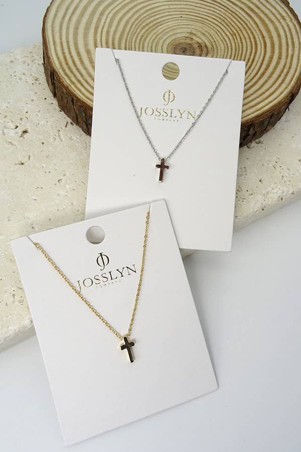 MINI CROSS NECKLACE Silver