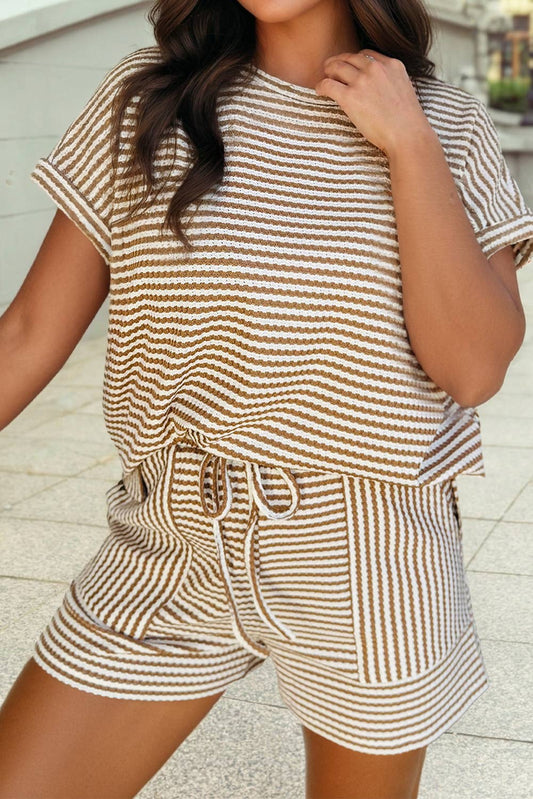 Khaki Striped Shirt