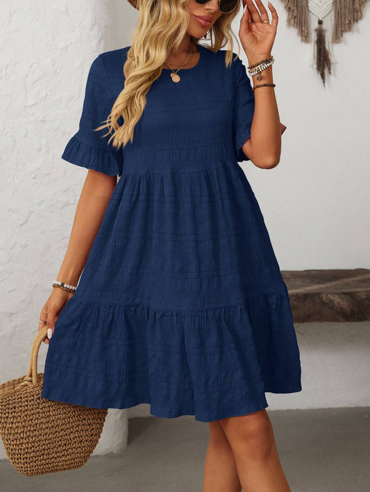 Ruffle Sleeve Dress