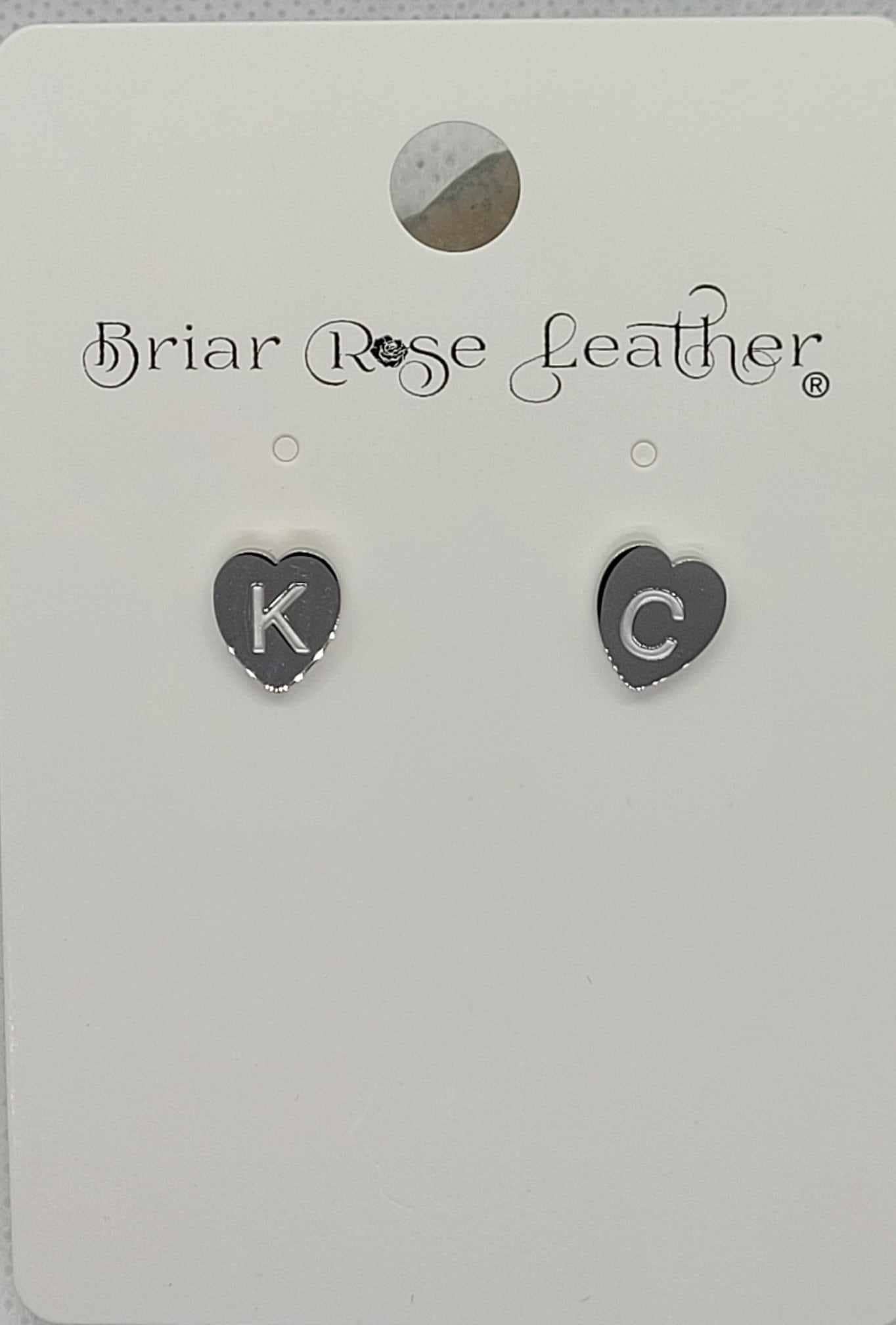 KC Stud Heart Earrings