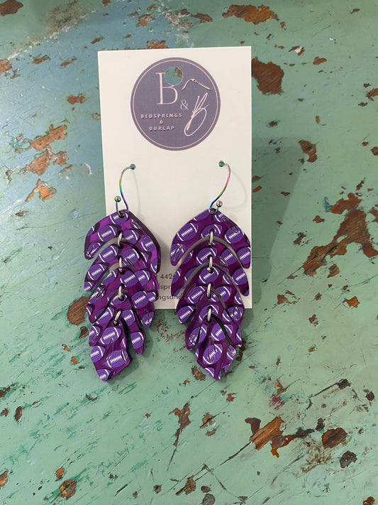B&B Acrylic Earrings - KSU