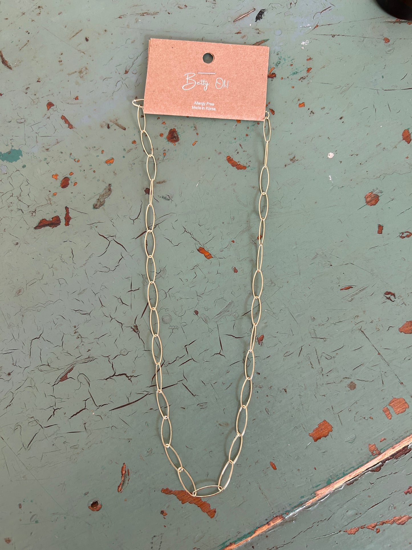 Oval chain necklace