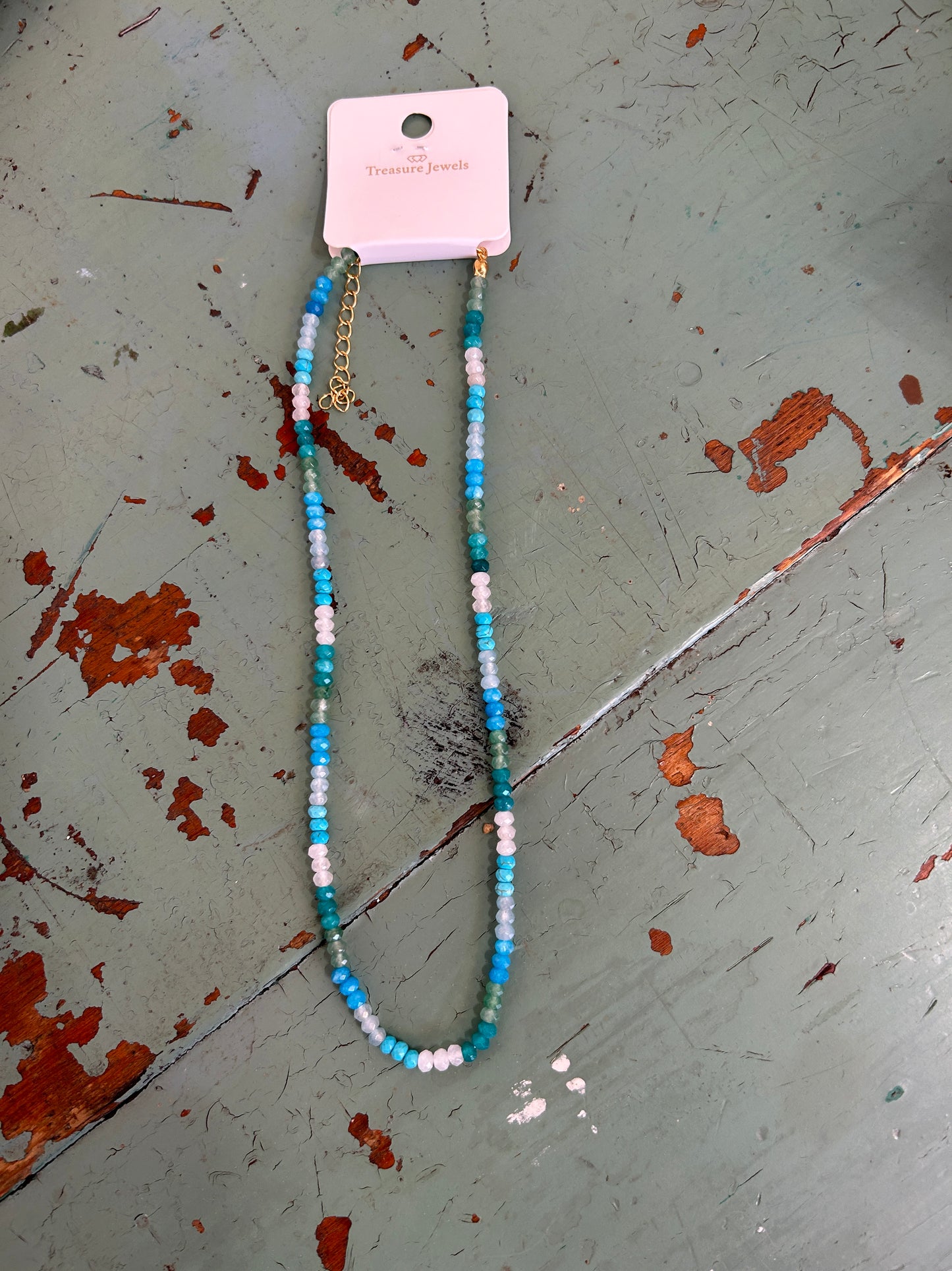 Indigo Dainty Gemstone Necklace