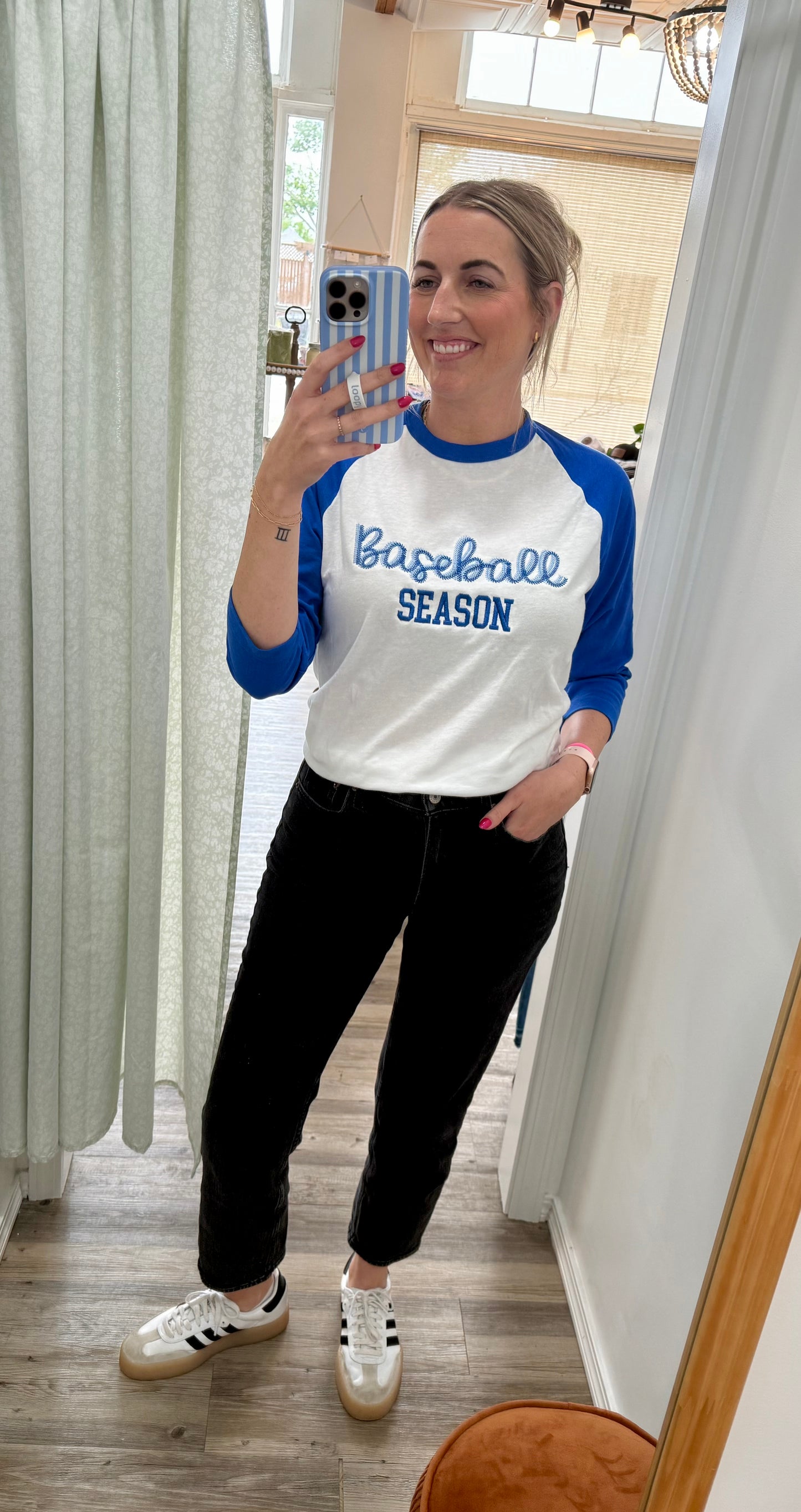 Embroidered Baseball T-Shirt