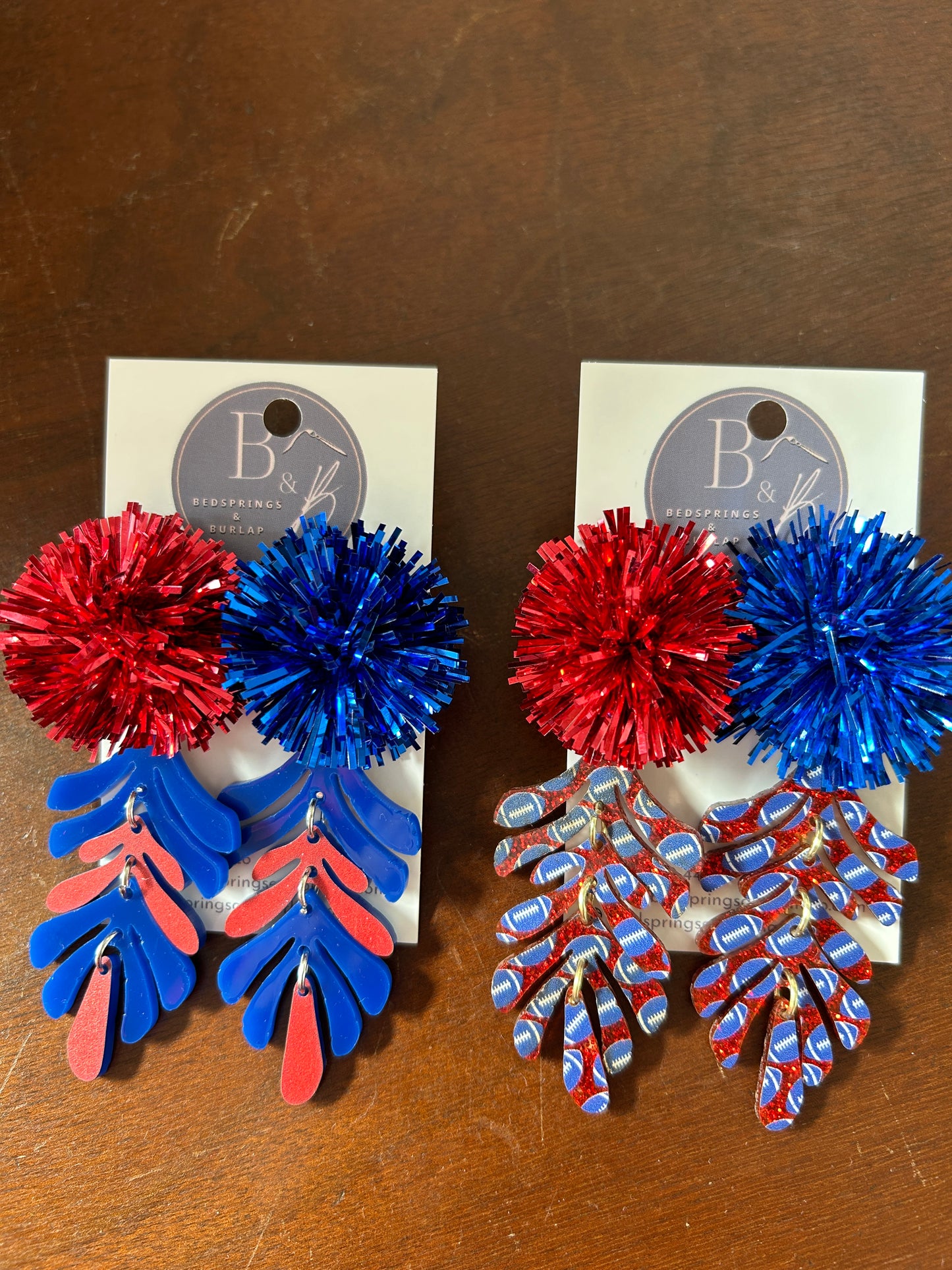 KU Red&Blue Pom Pom