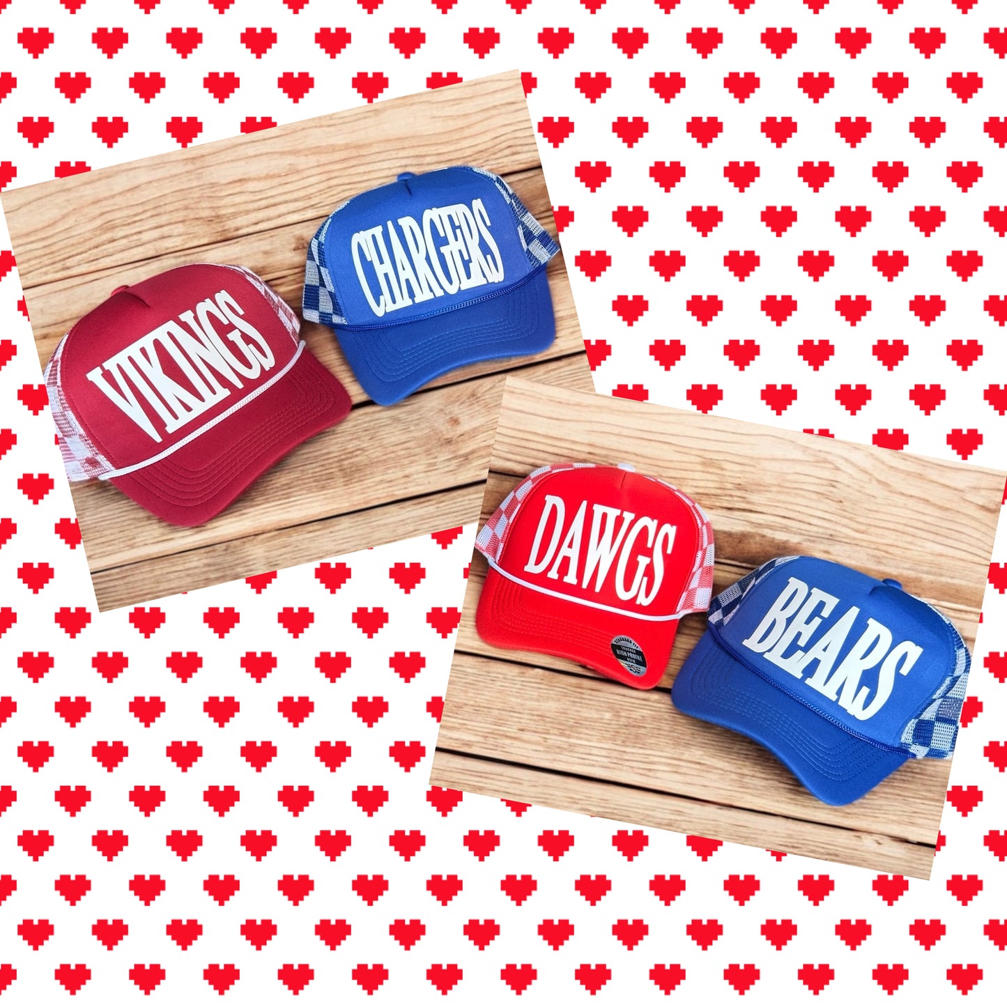 Checkered Sports Hats