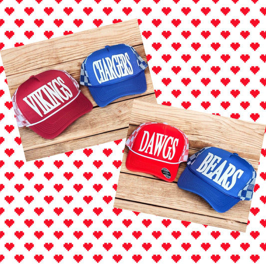 Checkered Sports Hats