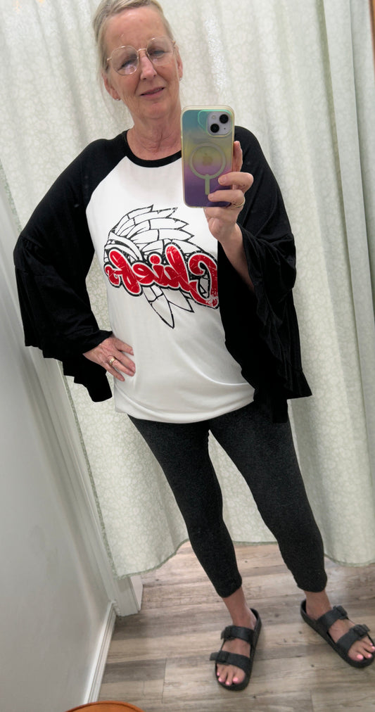 Bell Sleeve Chiefs Tee