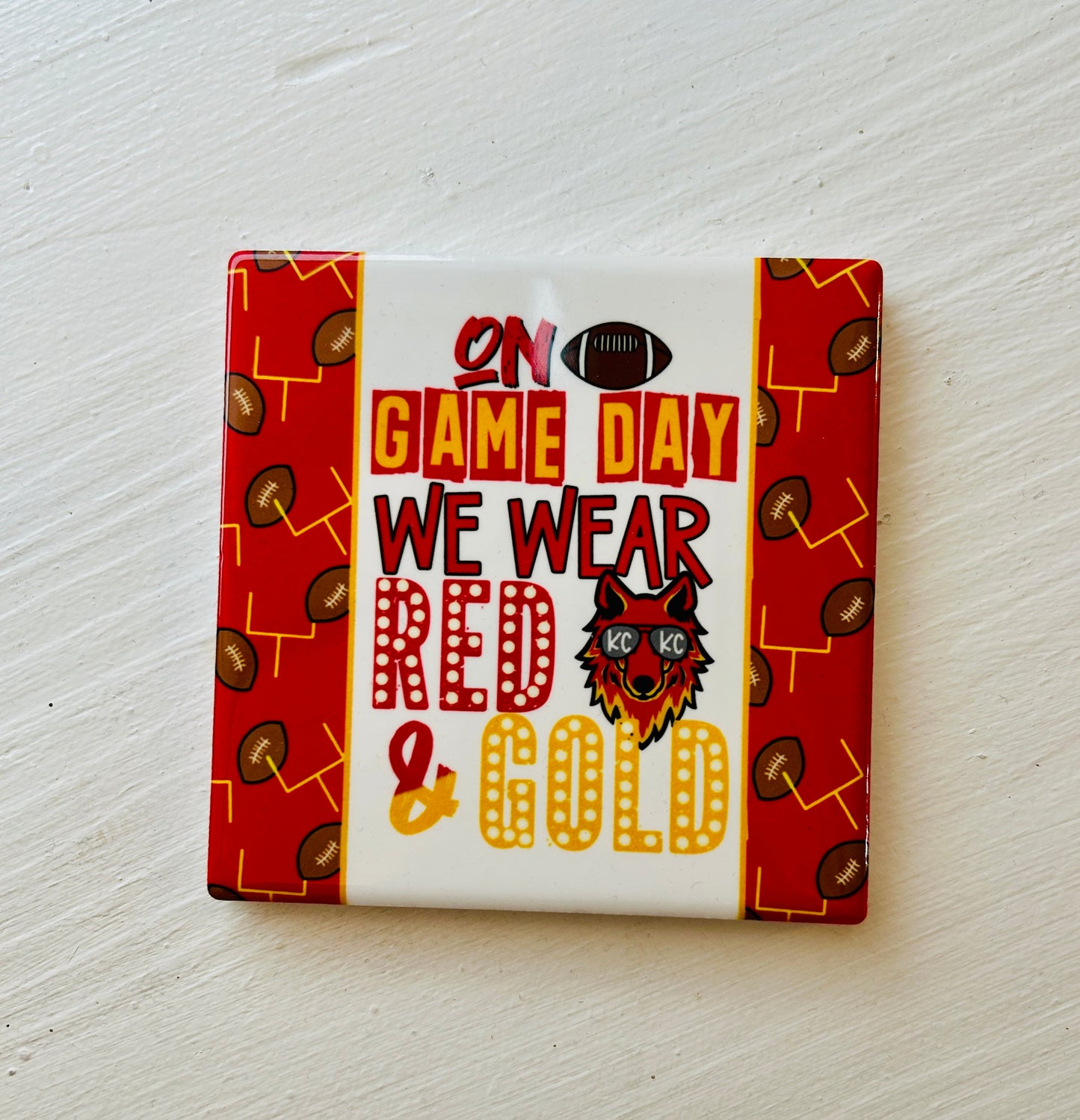 KC Chiefs  Ceramic Coaster