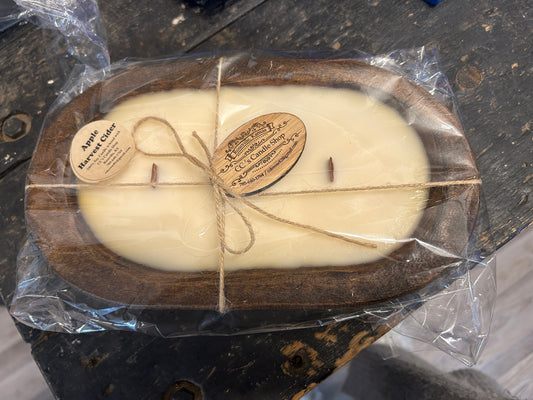 CC's  Wooden Bowl Candle