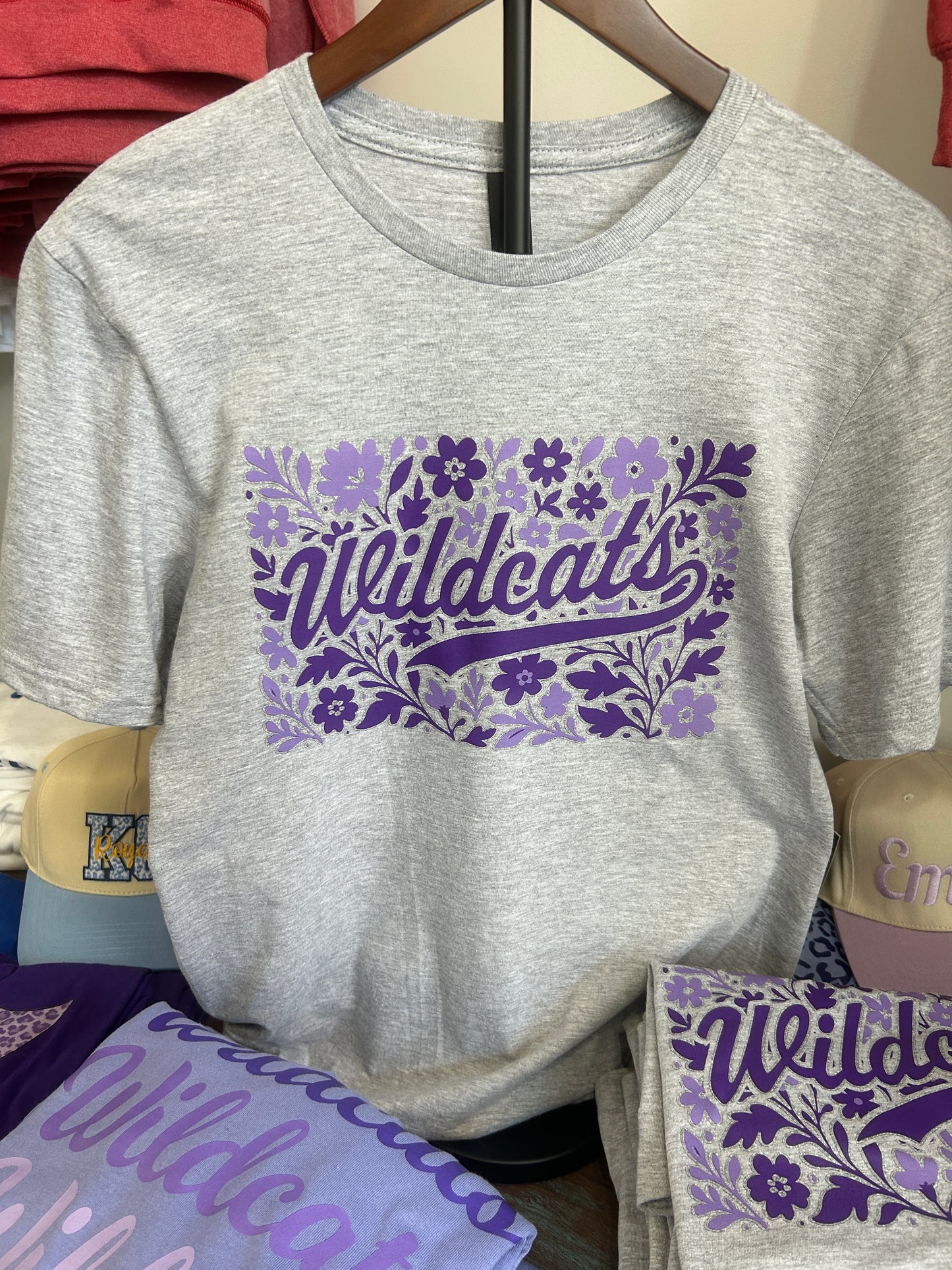 Floral Wildcats Tee