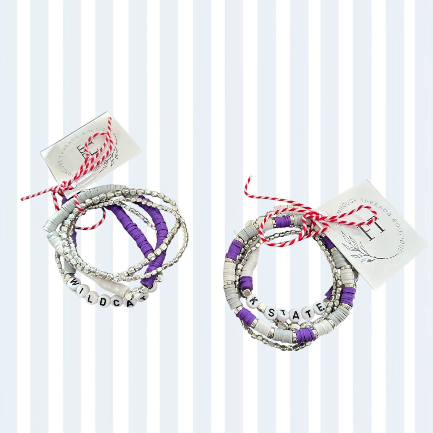 KSU Beaded Bracelet