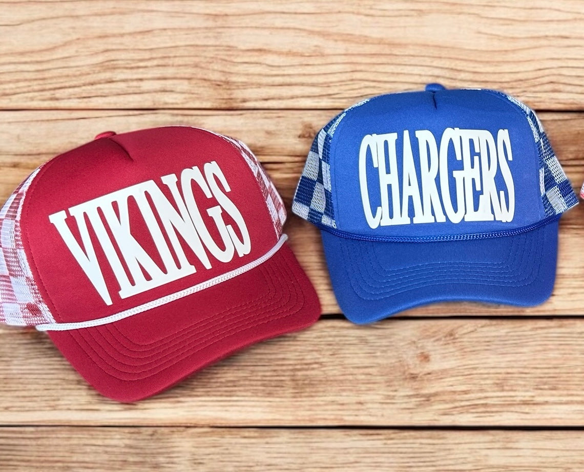 Checkered Sports Hats