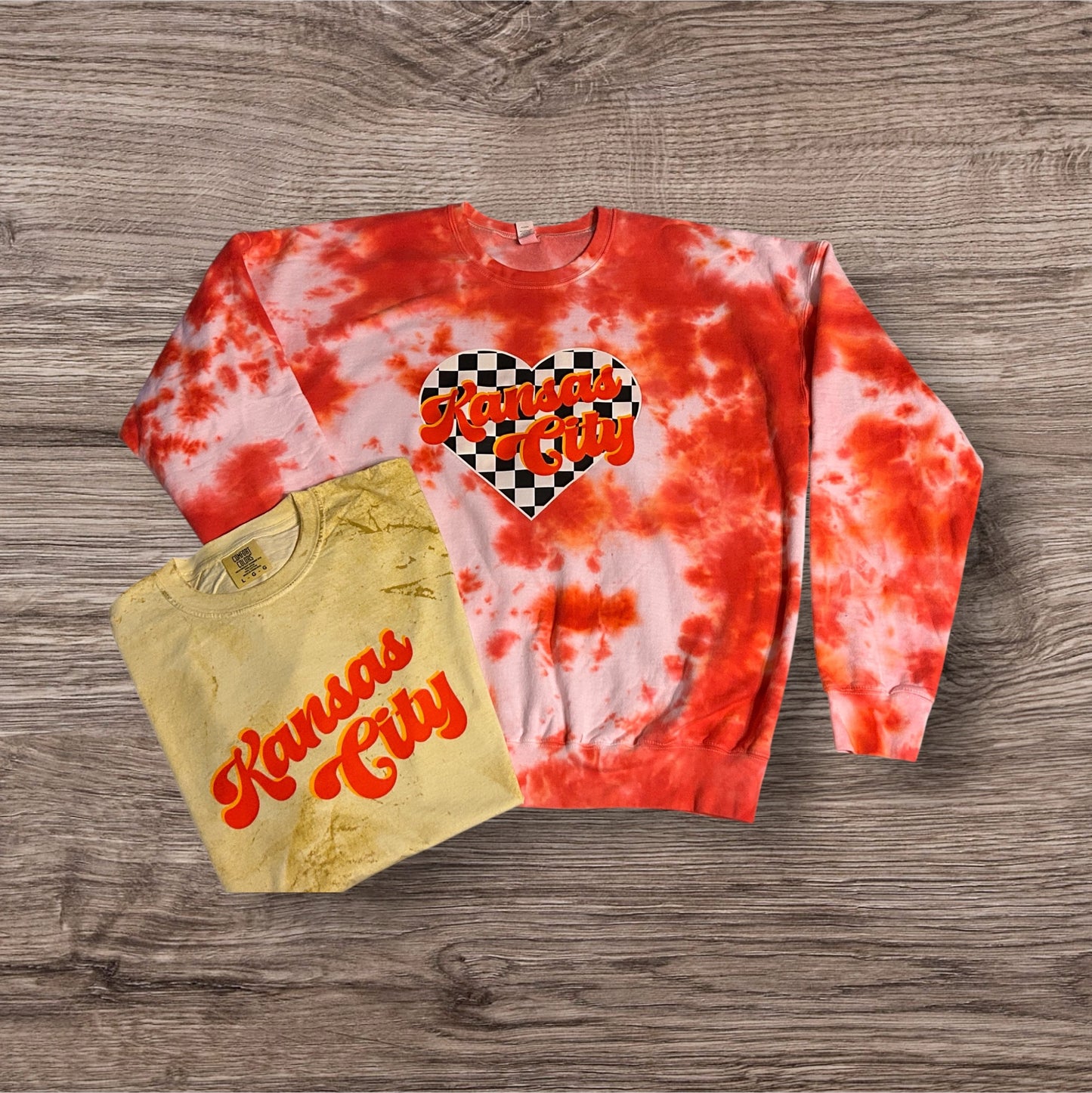 Red Tie Dye Sweatshirt