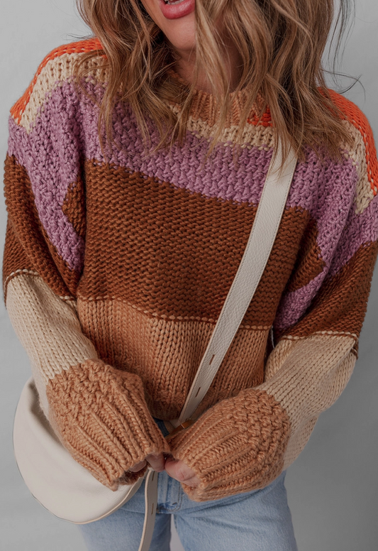 Caramel Stripe Sweater