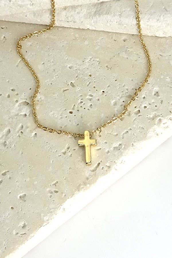 MINI CROSS NECKLACE Silver