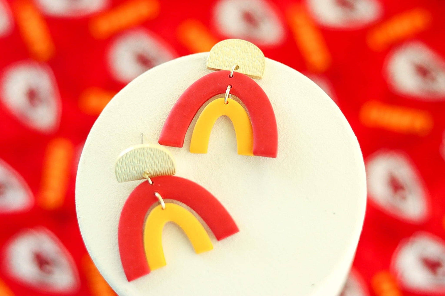 Chiefs Clay Earrings