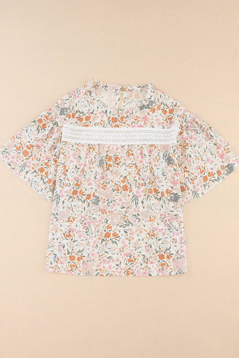 Ruffle Sleeve Blouse