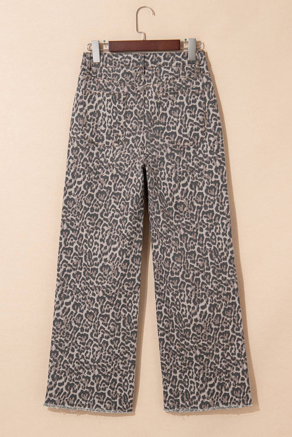 Leopard  Wide Leg Jeans