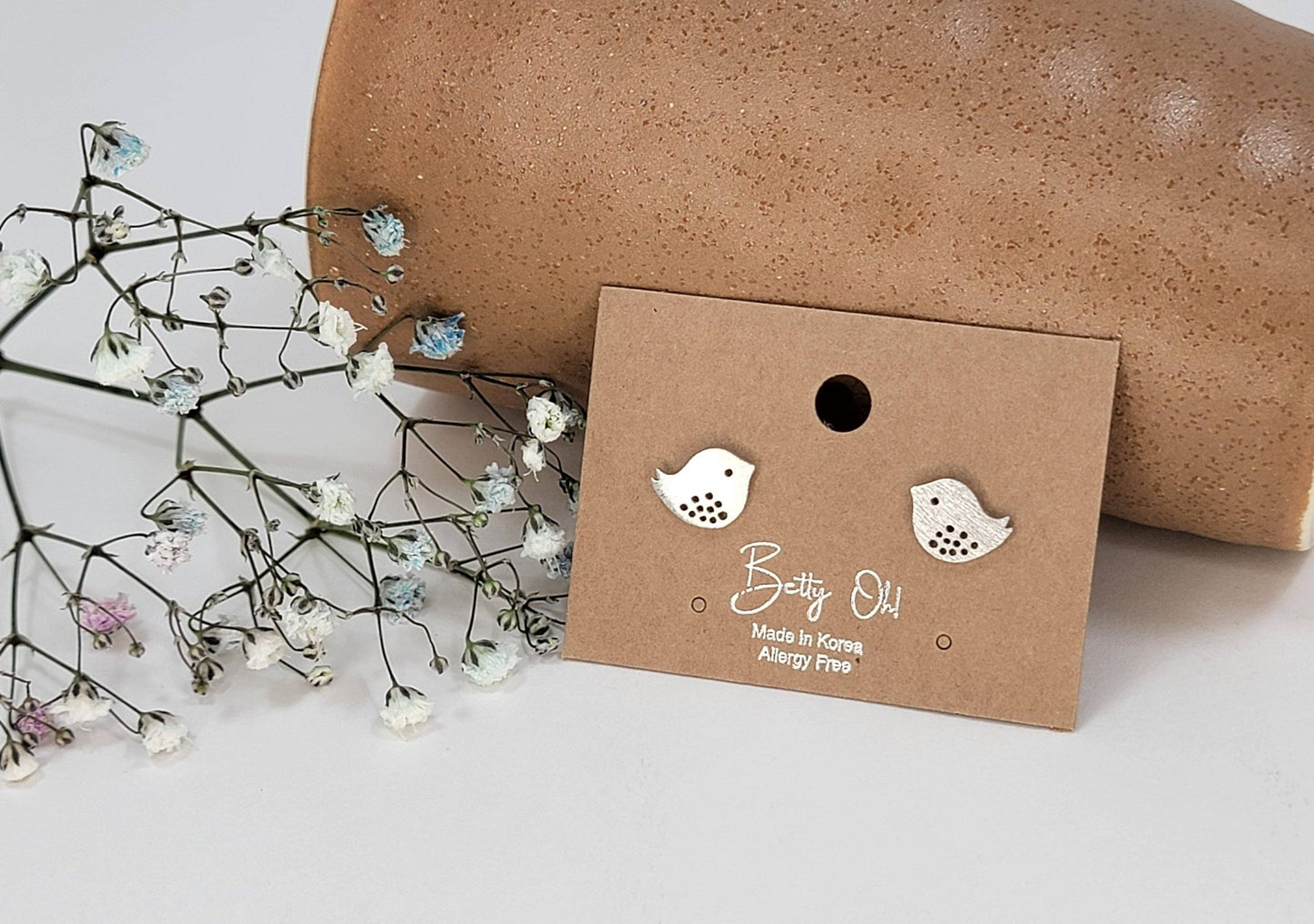Mini Bird Post Earrings