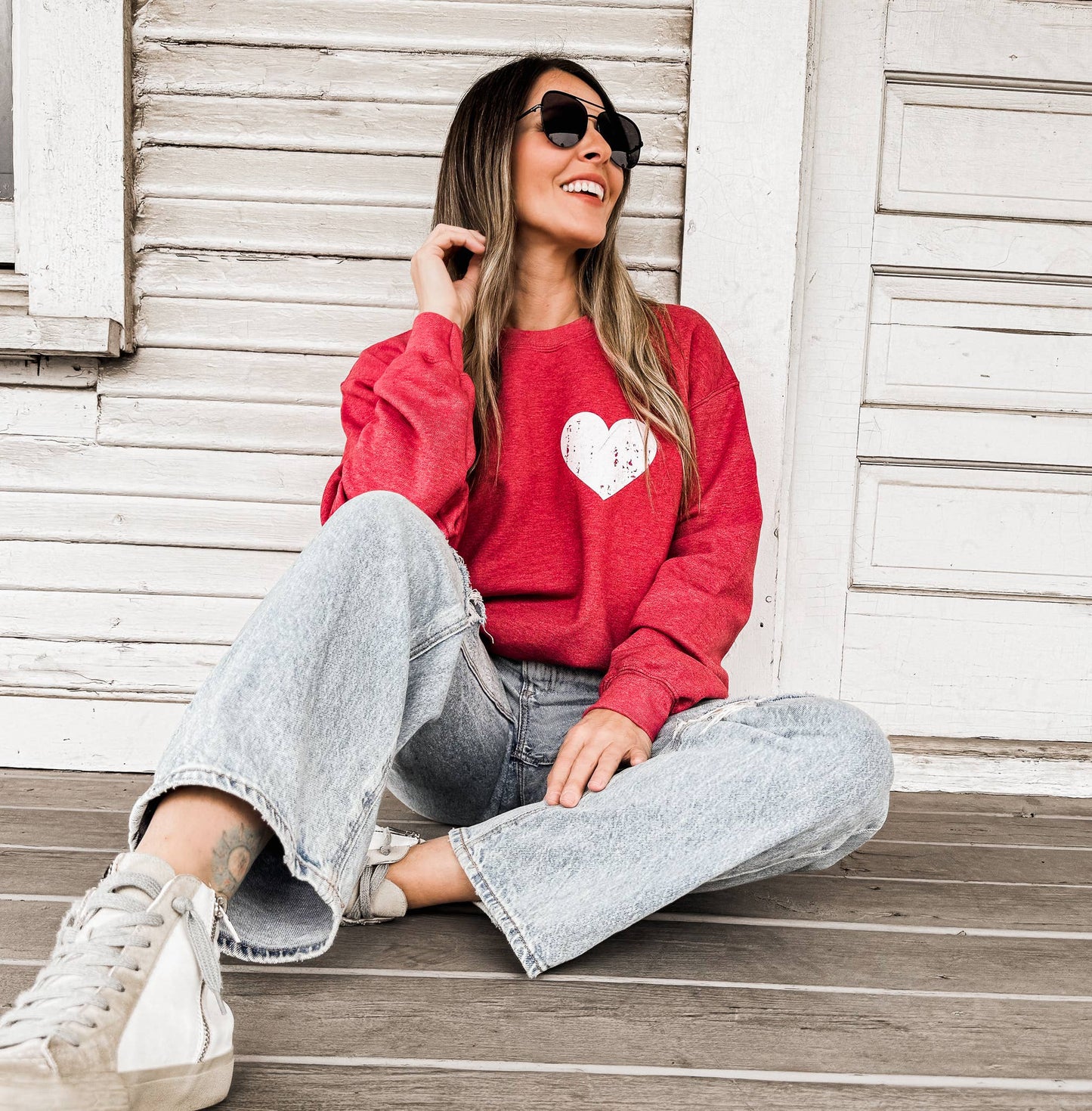 Pocket Heart V-Day Sweatshirt