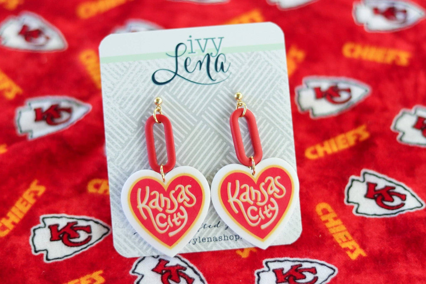 KC Heart Earrings