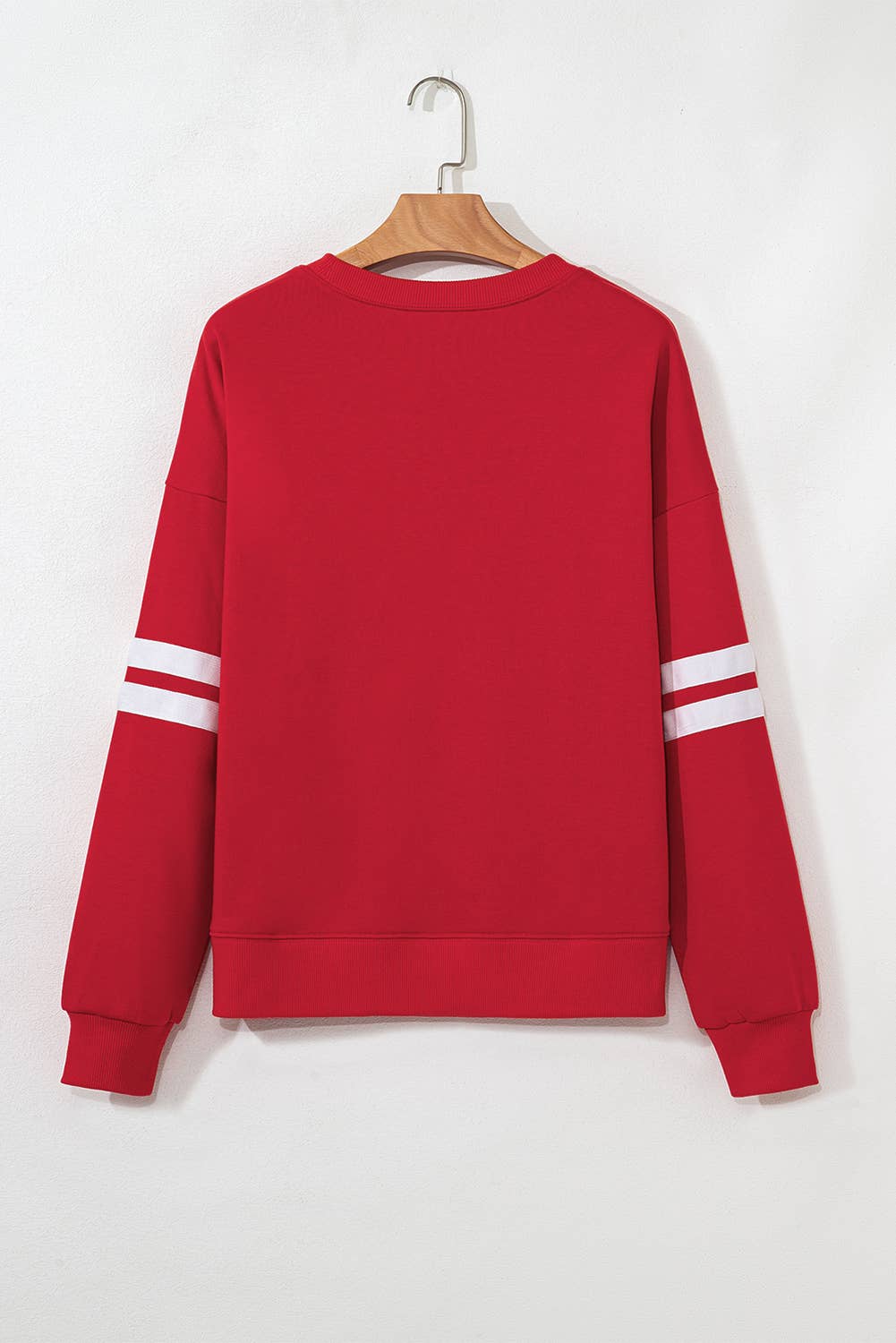 Varsity Stripe Sweatshirt - Red