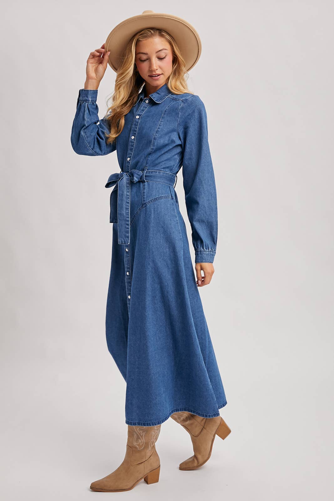 Maxi Denim Dress
