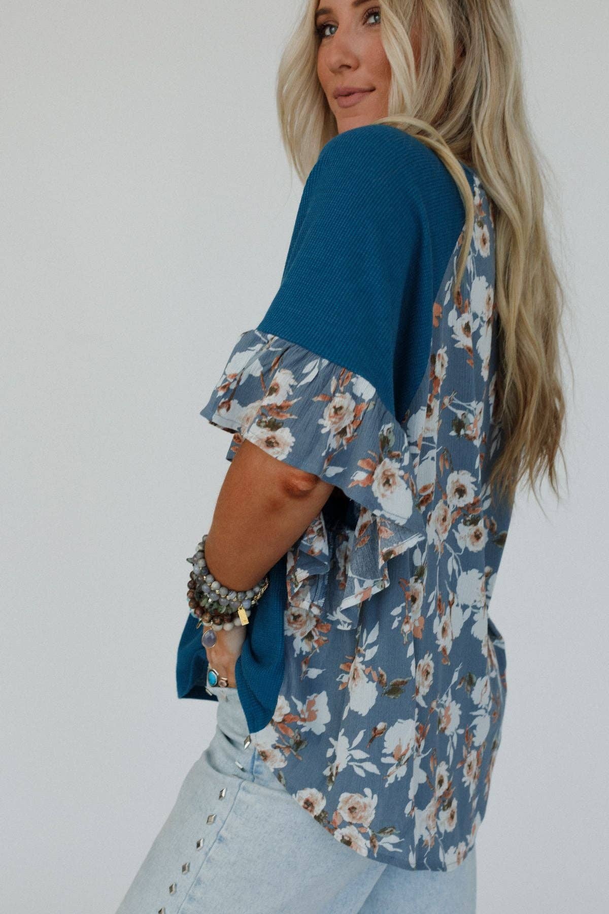 Ruffle Sleeve Top