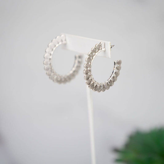 Scalloped Edge Hoops