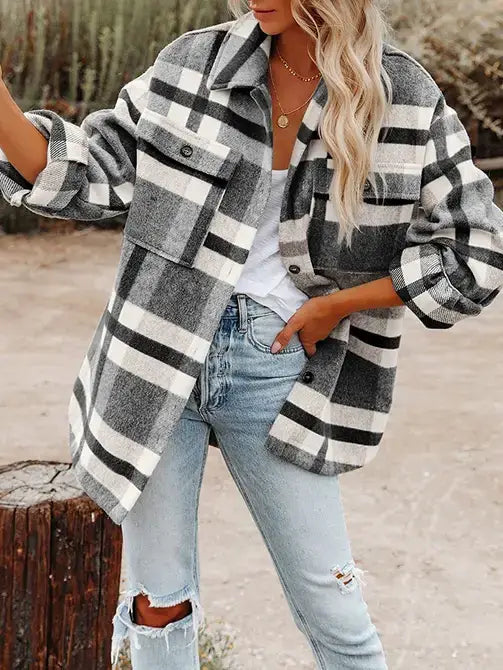 Plaid Flannel Jacket