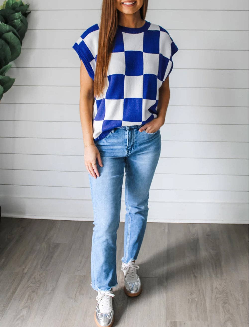 Checkerboard Sweater